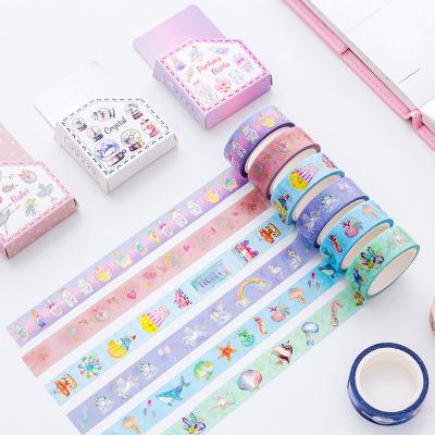 China Waterproof Cheap Adhesive Custom Printed Kawaii Anime Washi Masking Washi Tape For Painting for sale