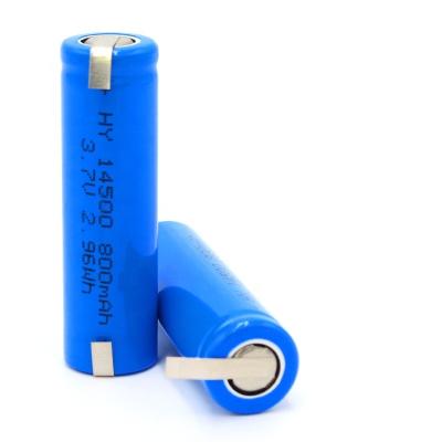 China New 100% Original Home Appliances High Capacity AA 800mAh VR2 14500 Batteries Li-ion 3.7V Rechargeable Battery With Welding for sale