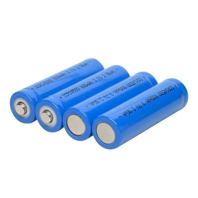 China Home Appliances 3.7v 14500 Rechargeable Battery 3.7v Lithium AA Battery 2A 800-900mAh Li-ion Batteries for sale