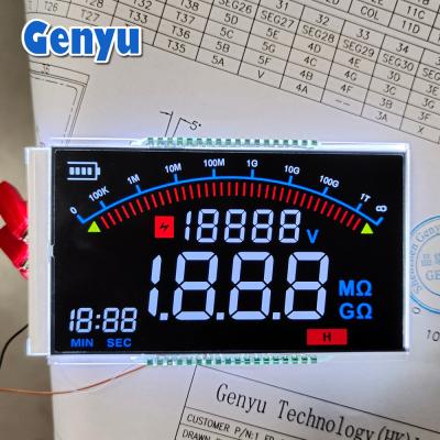 중국 검은색 화면 색상 세그먼트 VA LCD 디스플레이 판매용