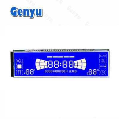 China Ecrã LCD de design personalizado STN Segmento Azul 30PIN para máquina de limpeza à venda