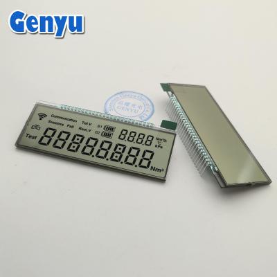 China Display LCD de tamanho personalizado Medidores de gás HTN Ecrã LCD reflector positivo 78x30mm à venda