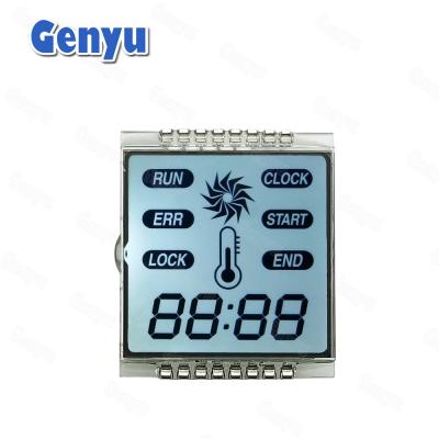 China Luz de fondo blanca 4 dígitos de siete segmentos de pantalla 3.3V 16PIN temporizador pantalla LCD en venta