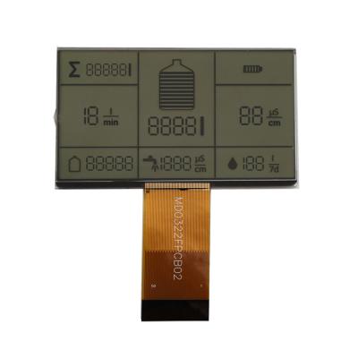 China 3.0V painel LCD personalizado tela de seda preta segmentada TN transmissor FPC Connect à venda