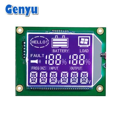 China Pantalla LCD segmentada BTN Dígitos blancos negativos HT1621 Conectar el PIN del conductor en venta