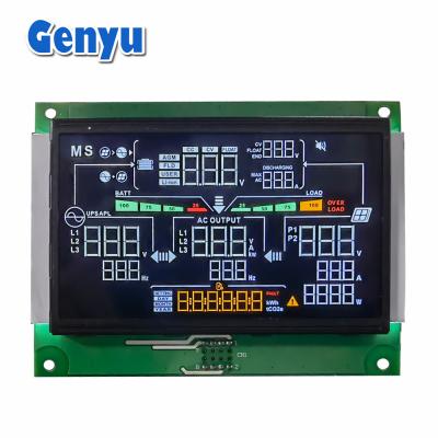 China Custom Segment LCD Display 4,3 inch VA Zwart scherm Wit achtergrondlicht 5,0V Te koop