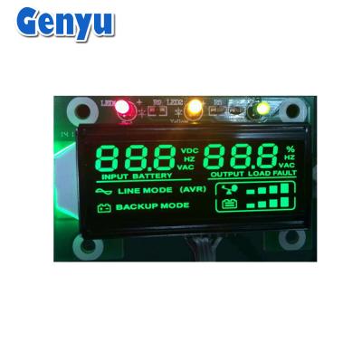 China VA LCD Display Black Screen Transflective COB Module with Emerald Backlight for sale