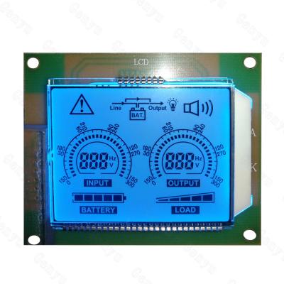 중국 세그먼트 LCD 디스플레이 TN LCD 디스플레이 블루 백라이트 HT1621 COB 모듈 판매용