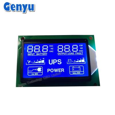 China HT1621 Display LCD de 7 segmentos UPS Display LCD HTN Luz de fundo LED azul-branco à venda