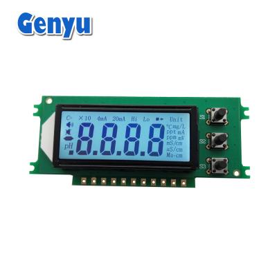 China HT1621 4-stelliges 7-Segment-LCD-Display FSTN-Bildschirm mit weißer Hintergrundbeleuchtung zu verkaufen