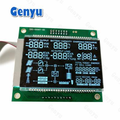 China Segmented VA LCD Display Zwart paneel Wit achtergrondlicht HT1623 COB+PIN-module Te koop