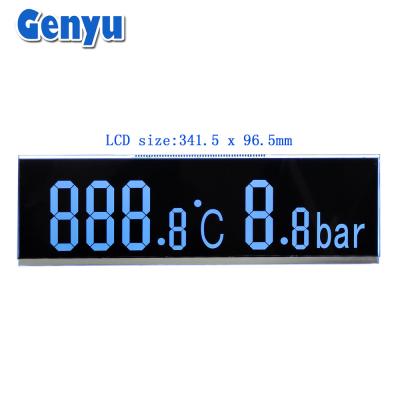 China Bar Type VA LCD Display Black Segment Screen RGB Color For Disinfection Cabinet for sale