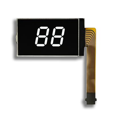 China Zwart VA-type LCD-displaypaneel 2 cijfers LCD-display 8PIN FPC Connect 5V-toevoer Te koop