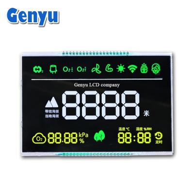 China Display LCD de alta contraste con pantalla negra Negativo de segmentos blancos 3.6V 40PIN en venta