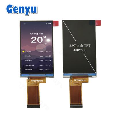 China 3.97 Zoll TFT-LCD-Panel Freie Winkel 480x800 Pixel GC9503 40PIN FPC mit RGB-Schnittstelle zu verkaufen