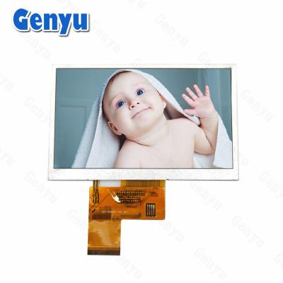 중국 5인치 TFT LCD 디스플레이 TN 송신 800x480 해상도 40PIN 병렬 RGB 24 비트 판매용