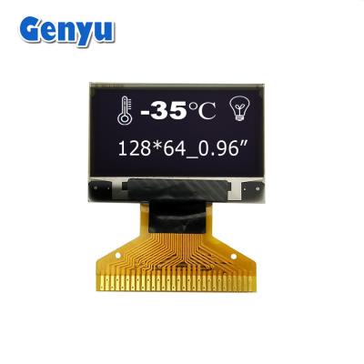 China Módulo OLED delgado de 0,96 pulgadas 128x64 Resolución SSD1315 30pin Soldadura FPC en venta