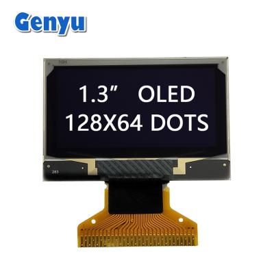 China Display OLED de alto contraste de 1,3 pulgadas 128x64 puntos SH1106 30PIN Soldadura FPC en venta