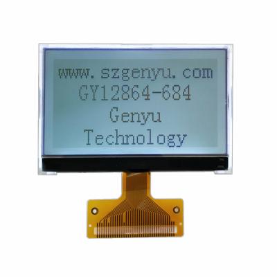 China 2.72 Zoll 128x64 LCD COG Display Graphisch FSTN Bildschirm Positiv weißes Hintergrundlicht 36PIN FPC zu verkaufen