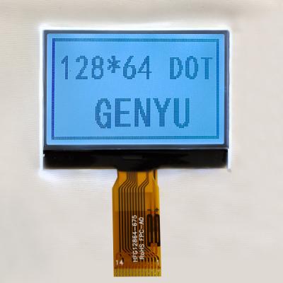 China 1.88 Zoll 128x64 Dot Matrix LCD Display Modul FSTN Weiß 14PIN SPI Schnittstelle zu verkaufen