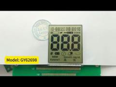 LCD Custom Segment Display HTN Positive no backlight for Blood Glucose Meter