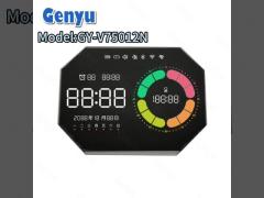 Custom Shape VA LCD Display Color Segmented LCD Display 4Digit Zebra Screen For Clock