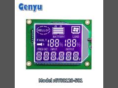 Segmented LCD Display BTN Negative White Digits HT1621 Driver PIN Connect