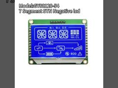 STN Negative Seven Segment LCD Display 3.3 V LCD Display with PIN Connector