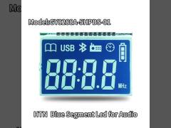 Customized LCD Display HTN Negative 7 Segment LCD Display For Audio