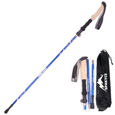 China Adjustable EVA Folding Walking Stick Trekking Canes Raising Poles Raising Stick for sale