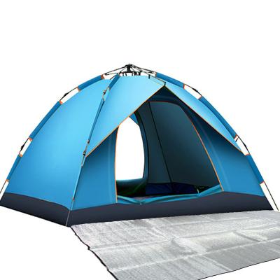 China Tube Type Camping Tent Stake Tents OEM Tent Beach 2-4 Person Outdoor Stock Colors Sun Shelter Family Rise for sale