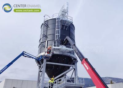 China Glas bekleed staal gespannen tank NSF gecertificeerd voor opslag droog bulk silo Te koop