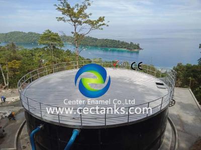 China Economical Enamel Tank For Industrial Water Storage / Glass Coated Steel Tanks for sale