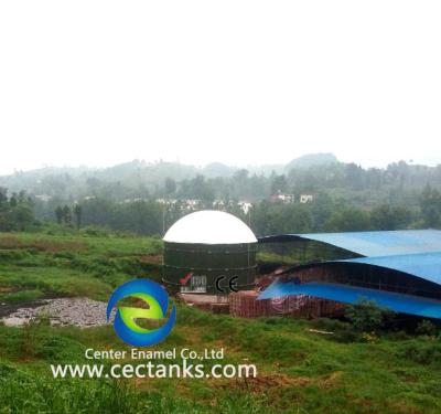 China Liquid Impermeable Anaerobic Digester Tank With Double Membrane Roof for sale