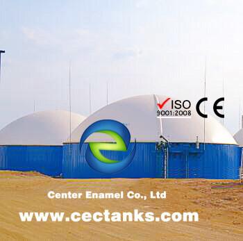 China Glas - gesmolten - met - staal tank / biogas opslag tank met hoge luchtdichtheid Te koop