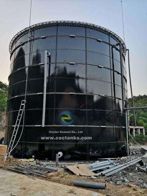 China 6.0 Mohs Hardness Up Flow Anaerobic Digestion Tank With Double Membrane Roof for sale