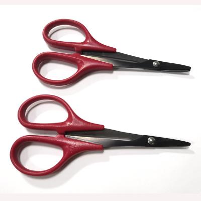 China RC Lexan Shear Black Titanium Curved Scissors for sale