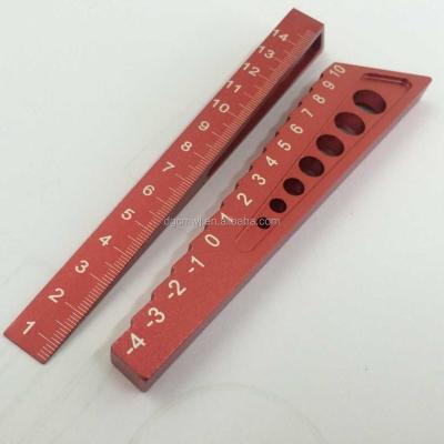 China Aluminum 2 In 1 Professional Aluminum Tower Height And Knockdown Gauge For RC Car for sale