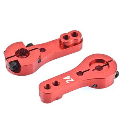 China Red High Quality RC Hobby 35mm Metal Arm M4 RC Horn 24T Arm Servo Red For Rc Car, Rc Boat for sale