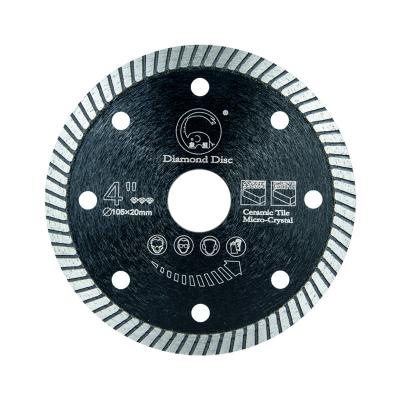 China Cutting stone 4 inch 105mm diamond turbo circular saw blades for concrete and wall cutting tile cutting wheel disc for sale