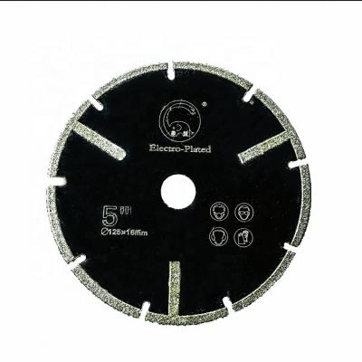 China Stone Good Quality Silent Cutting Diamond Saw Blade Electroplating For Marble Sharp And Fast High Frequency Welded for sale