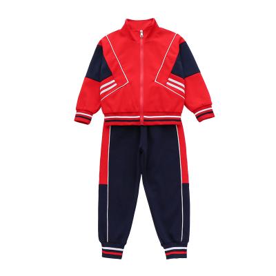 China Custom Logo Kids Sweatsuit School New Arrivals Custom School Uniform Kids Tracksuit Girls Tracksuits for sale