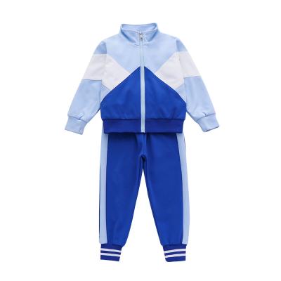 China School Autumn Unisex Boys Girls Clothing Set Casual Sports Outfits Tracksuit Suits Kids Long Sleeve Zipper Jacket Kids Top And Pant for sale