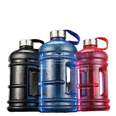 China Hot Selling 2200ML Large Capacity Viable Gallon Plastic Water Bottle Portable Amazon Gym Sports Large Fitness Water Bottle for sale