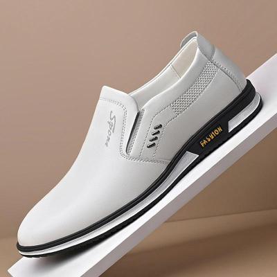 China Wholesale new round men's casual shoes fashion leather shoes for sale