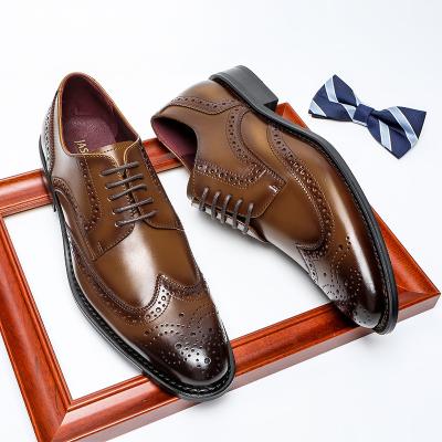 China Breathable 2023 New Products Italian Party Shoes No Tie Lace Scare Genuine Leather Shoes Oxford Stylish Shoes For Men for sale