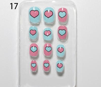 China Design Press On Art Tips 12PCS/PACK Adult Full-Cover Fake Nail Kids Artificial Nail Tips TD2020061804 for sale