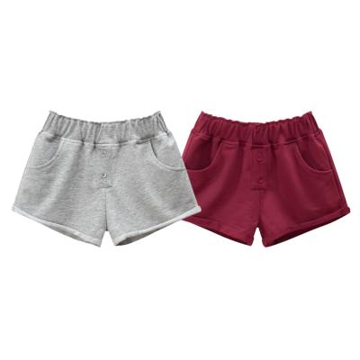 China Anti-wrinkle Summer Kids Shorts Breathable Comfortable Cotton Girls Cute Soft Shorts for sale