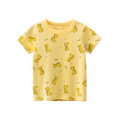 China Modern Design Summer Anti-Shrink Kid Clothes 100% Cotton Short Sleeve Baby Boy T-Shirt No Pungent Smell Boys T-shirt Clothing for sale