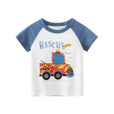 China 100% Cotton Anti-Shrink Children's T-shirts Custom Logo Kids T-Shirts For Boys for sale